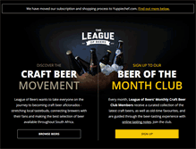 Tablet Screenshot of leagueofbeers.com